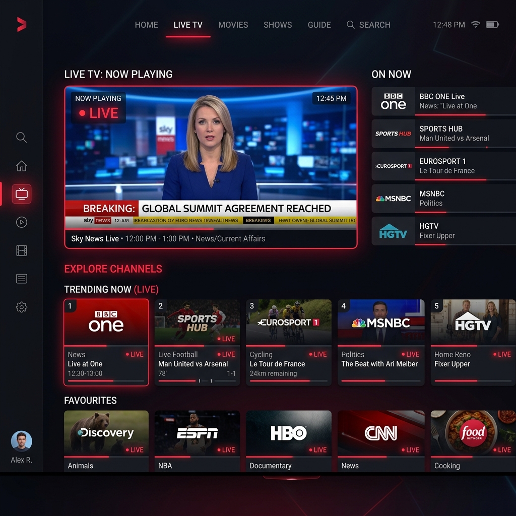 Live TV Applications